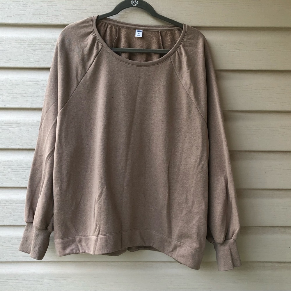❤️ XXL Old Navy Tan Sweatshirt. NWOT